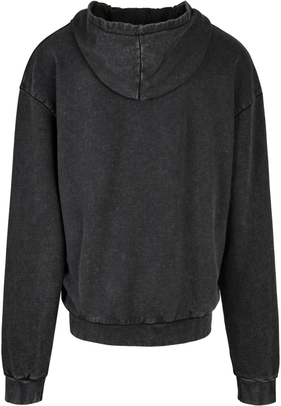 Sweat-shirt à capuche  de Build Your Brand - Sweat à Capuche Délavé Oversize - S à L - pour Homme - gris - Build Your Brand - View 2