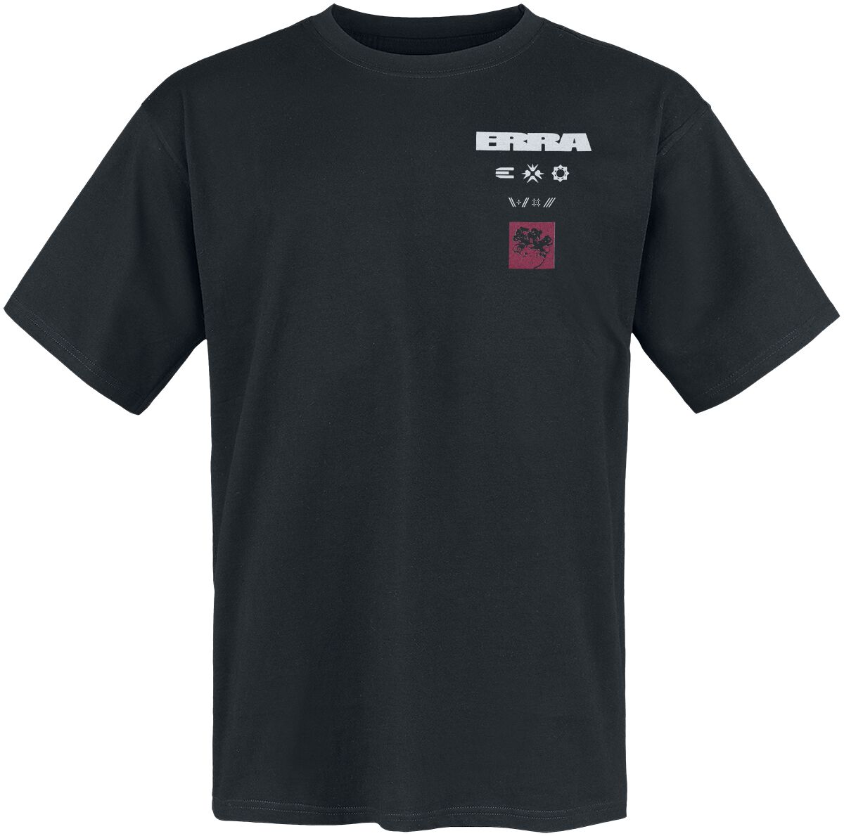 T-Shirt Manches courtes  de Erra - Tracklist - S à XXL - pour Homme - noir - Erra