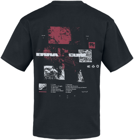 T-Shirt Manches courtes  de Erra - Tracklist - S à XXL - pour Homme - noir - Erra - View 2