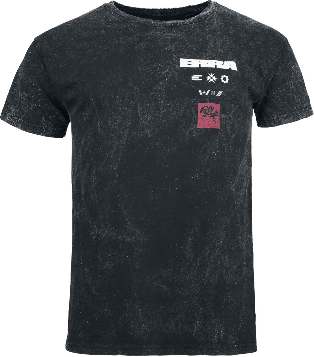 T-Shirt Manches courtes  de Erra - Tracklist - S à 4XL - pour Homme - anthracite - Erra