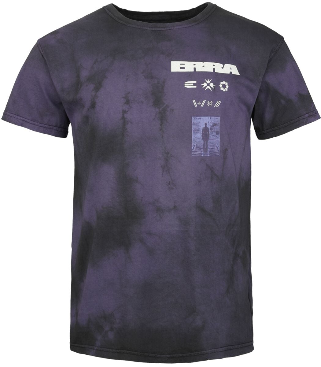 T-Shirt Manches courtes  de Erra - Crawl Backwards - S à 3XL - pour Homme - lilas/noir - Erra