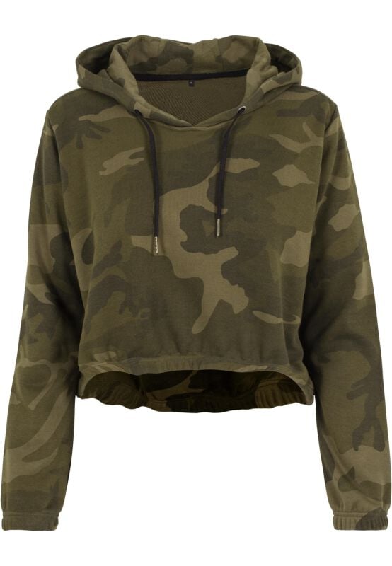 Sweat-shirt à capuche  de Build Your Brand - Sweat à Capuche Court Camouflage - L à XL - pour Femme - camouflage - Build Your Brand