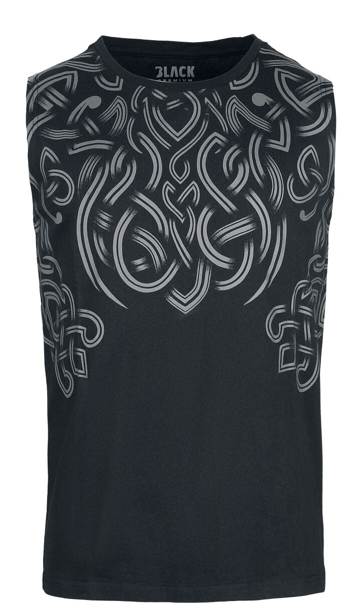 Débardeur  de Black Premium by EMP - Haut Motifs Nordiques - S à L - pour Homme - noir - Black Premium by EMP