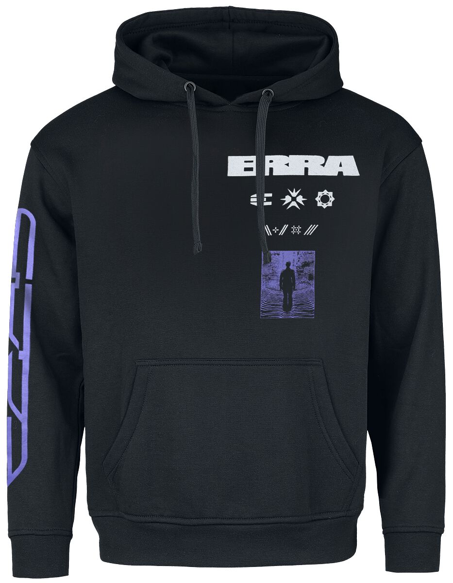 Sweat-shirt à capuche  de Erra - Crawl Backwards - S à XXL - pour Homme - noir - Erra