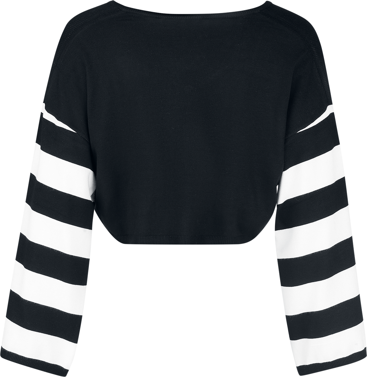 Pull tricoté Gothic de Banned Alternative - Annabelle Bat Jumper - S à XL - pour Femme - noir/blanc - Banned Alternative - View 2