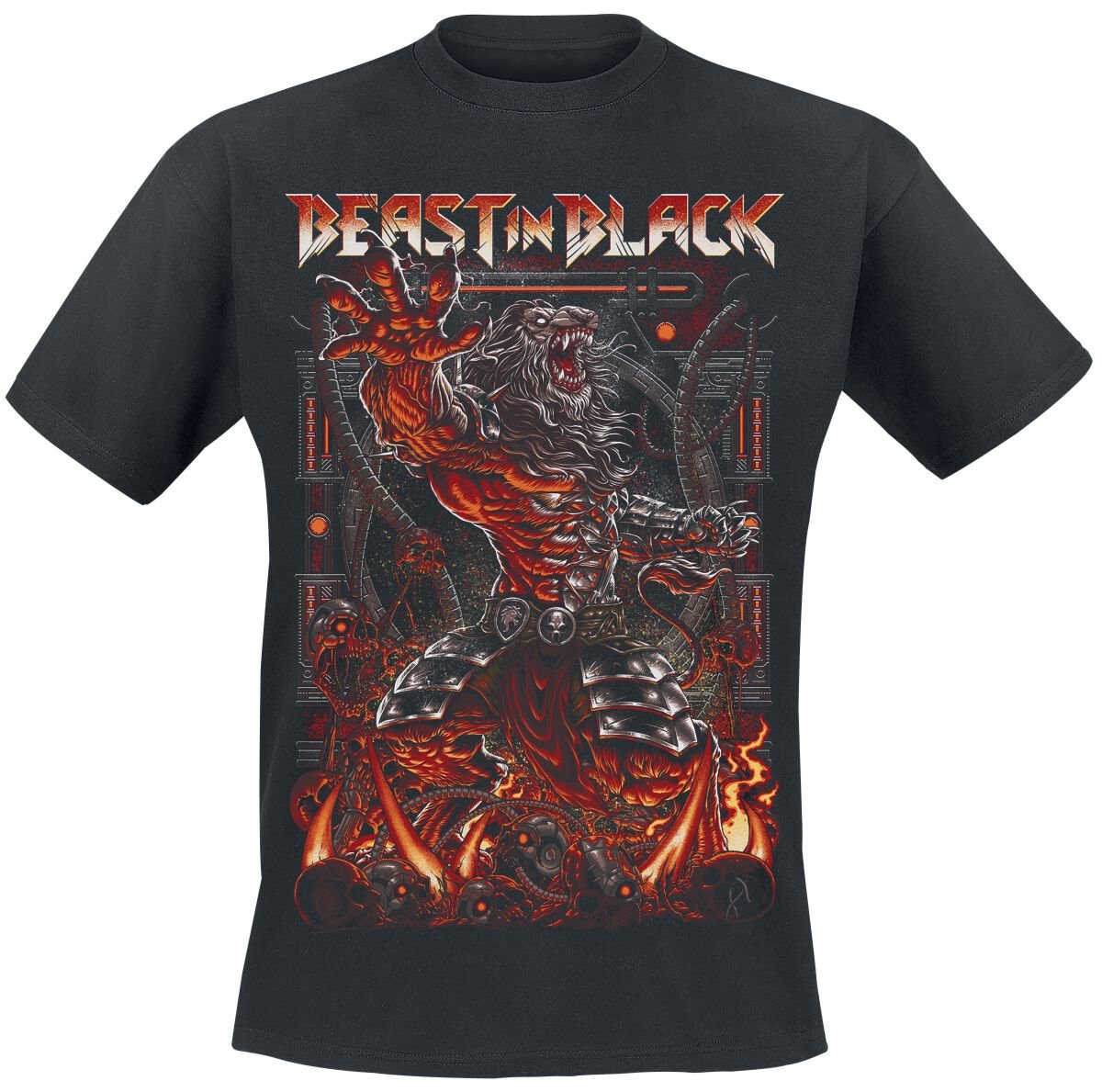 T-Shirt Manches courtes  de Beast In Black - Power Of The Beast - S à 3XL - pour Homme - noir - Beast In Black