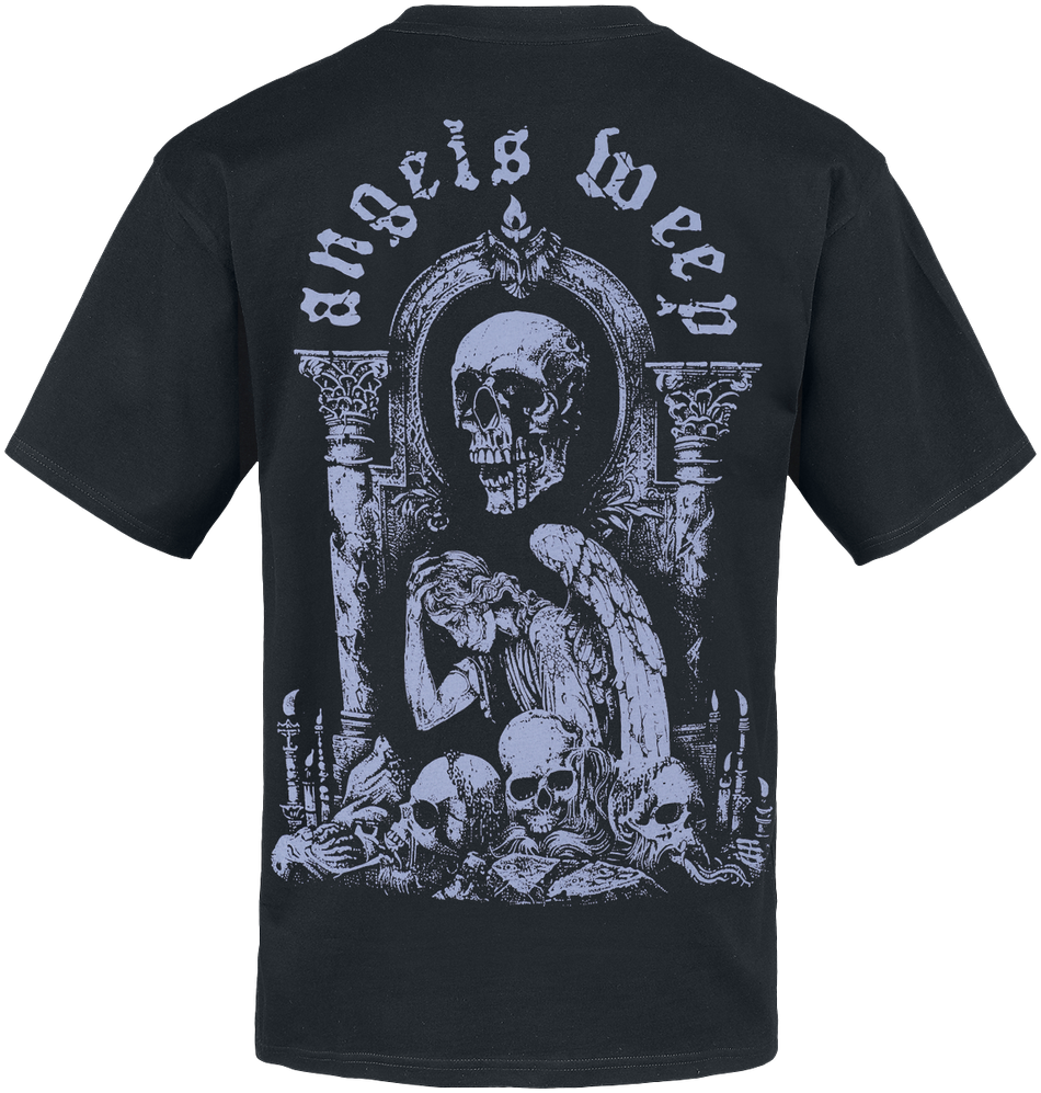 T-Shirt Manches courtes  de Like Moths To Flames - Angel Weep - S à XXL - pour Homme - noir - Like Moths To Flames - View 2
