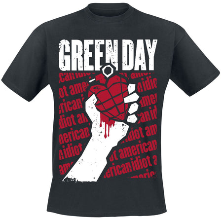 T-Shirt Manches courtes  de Green Day - Diagonal Printed - S à XXL - pour Homme - noir - green day