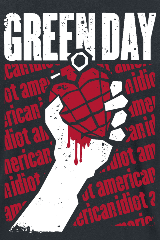 T-Shirt Manches courtes  de Green Day - Diagonal Printed - S à XXL - pour Homme - noir - green day - View 2