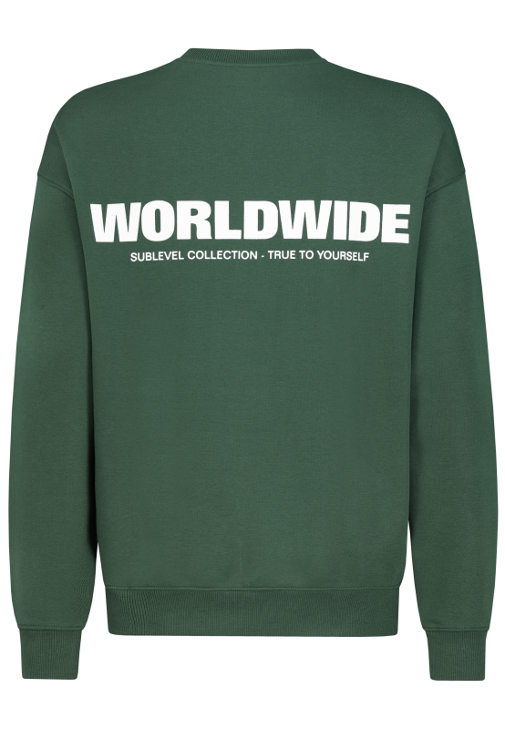 Sweat-shirt  de Sublevel - Sweat Homme - S à L - pour Homme - vert - Sublevel - View 2