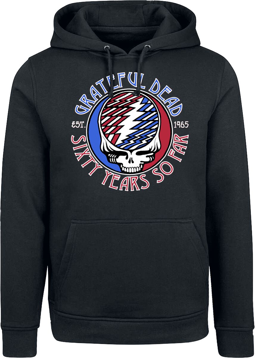 Sweat-shirt à capuche  de Grateful Dead - Stealie 60th Bolts - S à XL - pour Homme - noir - Grateful Dead