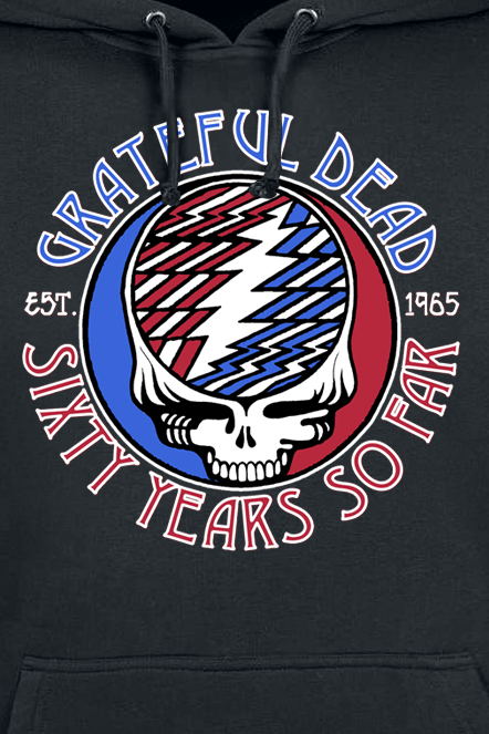 Sweat-shirt à capuche  de Grateful Dead - Stealie 60th Bolts - S à XL - pour Homme - noir - Grateful Dead - View 2