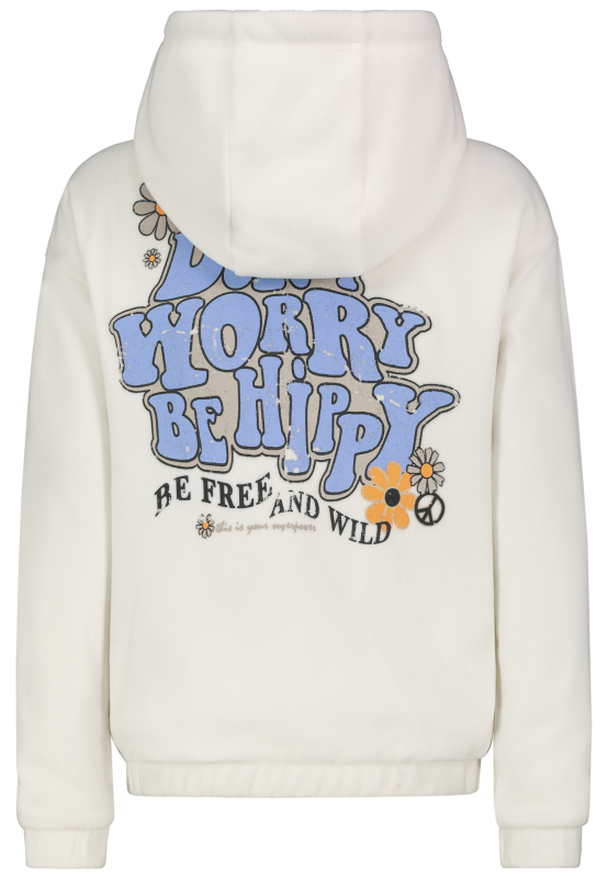 Sweat-shirt à capuche  de Sublevel - Fleece Hoodie - XS à XL - pour Femme - blanc cassé - Sublevel - View 2