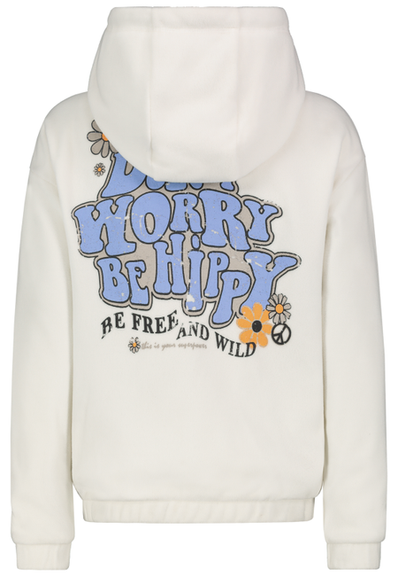 Sweat-shirt à capuche  de Sublevel - Fleece Hoodie - XS à XL - pour Femme - blanc cassé - Sublevel - View 2