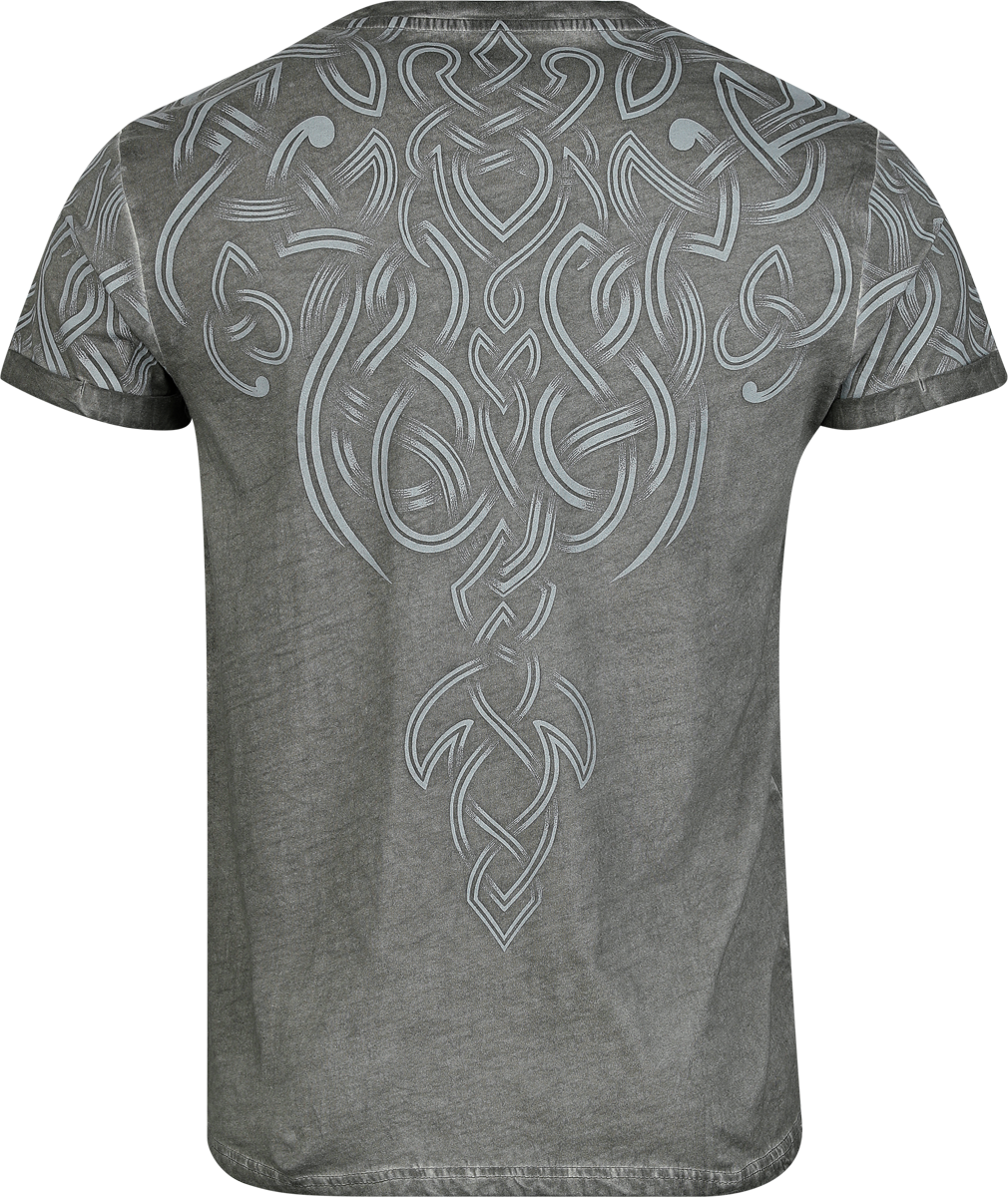 T-Shirt Manches courtes  de Black Premium by EMP - M à L - pour Homme - gris - Black Premium by EMP - View 2