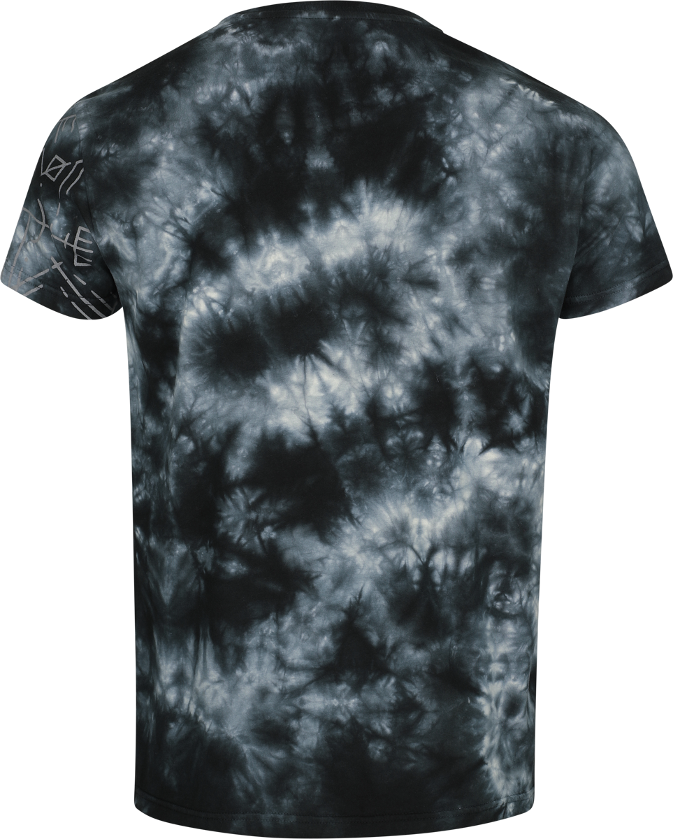 T-Shirt Manches courtes  de Black Premium by EMP - Batik T-Shirt with Runes - M à XXL - pour Homme - noir - Black Premium by EMP - View 2