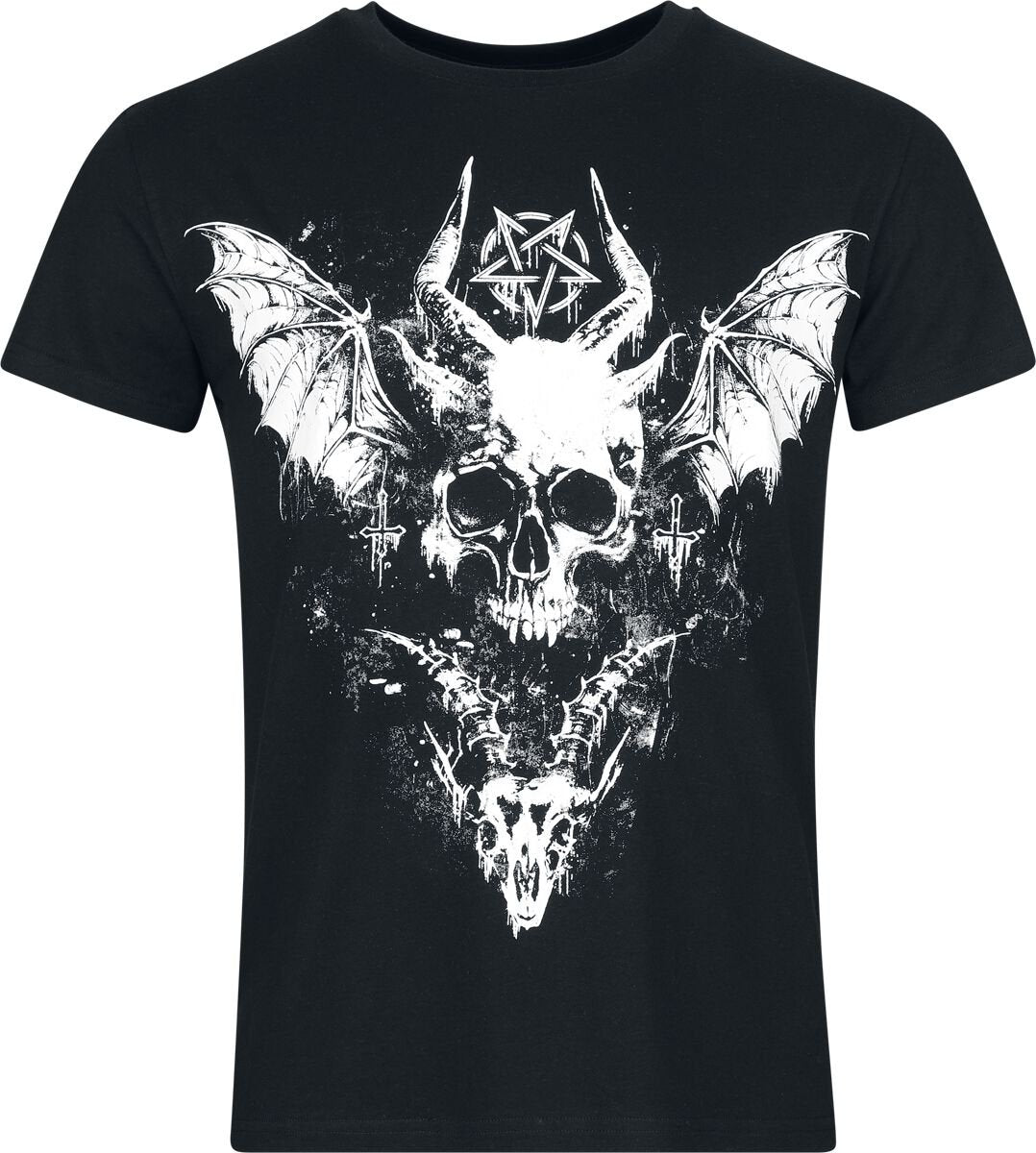 T-Shirt Manches courtes Gothic de Gothicana by EMP - M à XXL - pour Homme - noir - Gothicana by EMP