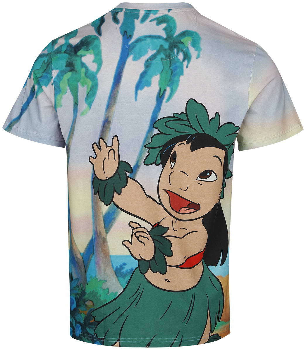 T-Shirt Manches courtes Disney de Lilo & Stitch - Tropical - M à XXL - pour Homme - multicolore - Lilo & Stitch - View 2