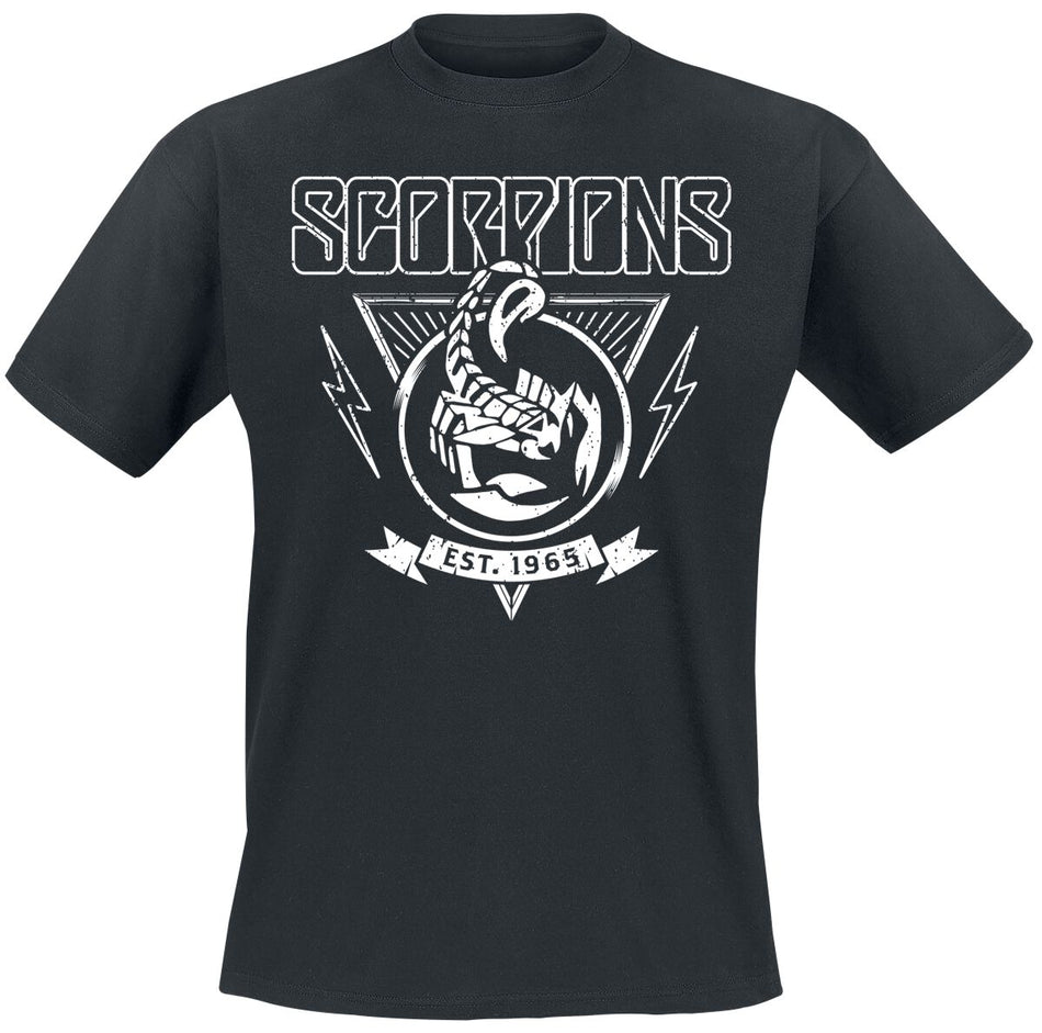T-Shirt Manches courtes  de Scorpions - Est 1965 - S à XXL - pour Homme - noir - Scorpions