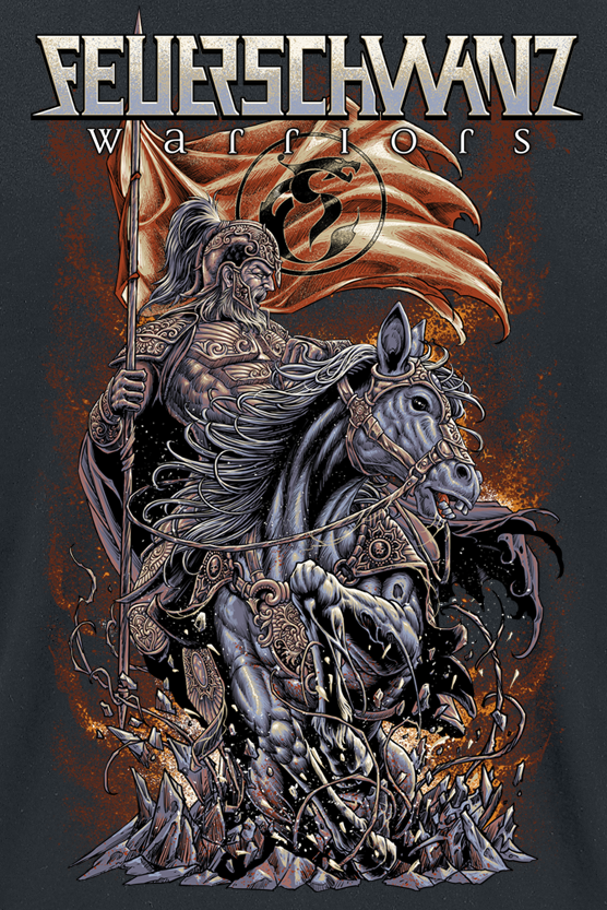 T-Shirt Manches courtes  de Feuerschwanz - Rohirrim - S à XXL - pour Homme - noir - Feuerschwanz - View 2