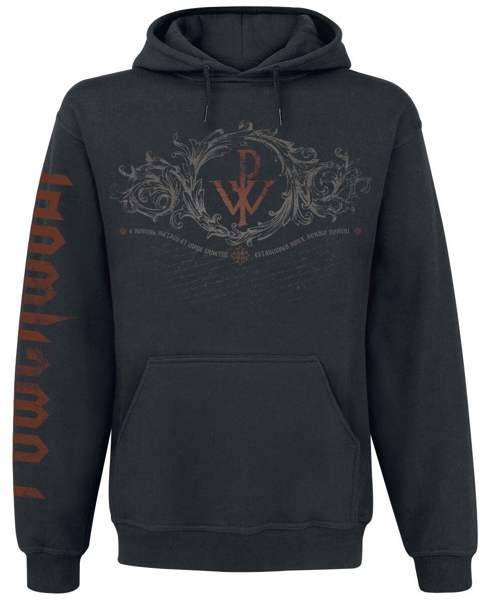 Sweat-shirt à capuche  de Powerwolf - Ornamental - M à XXL - pour Homme - noir - Powerwolf