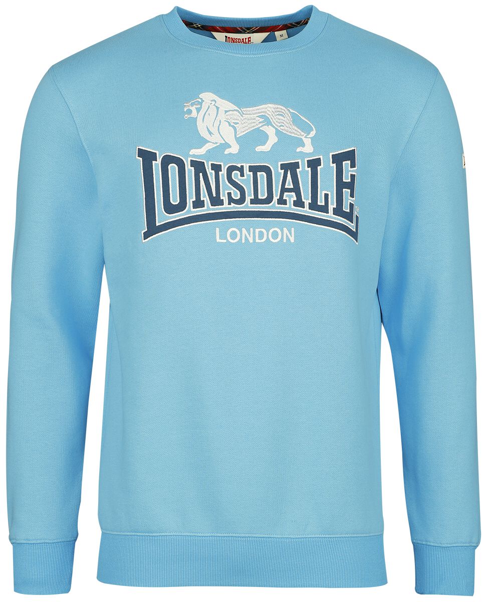 Sweat-shirt  de Lonsdale London - Lawins - S à XXL - pour Homme - bleu/blanc - Lonsdale London