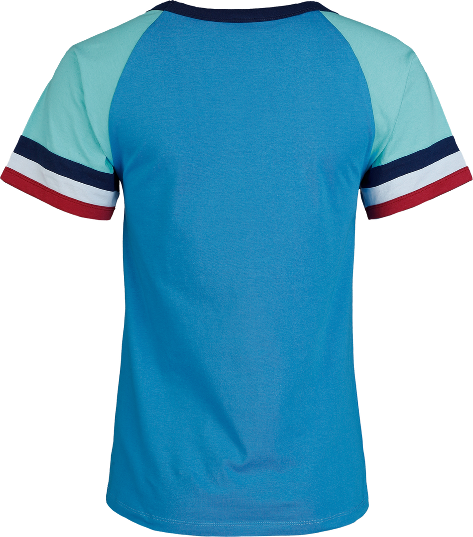 T-Shirt Manches courtes Disney de Lilo & Stitch - Stitch - Face - S à XXL - pour Femme - bleu - Lilo & Stitch - View 2
