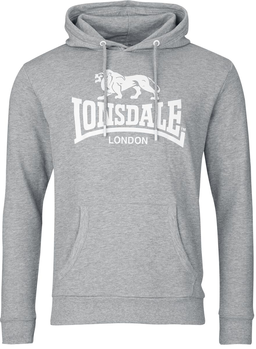 Sweat-shirt à capuche  de Lonsdale London - FREMINGTON - S à XXL - pour Homme - gris - Lonsdale London