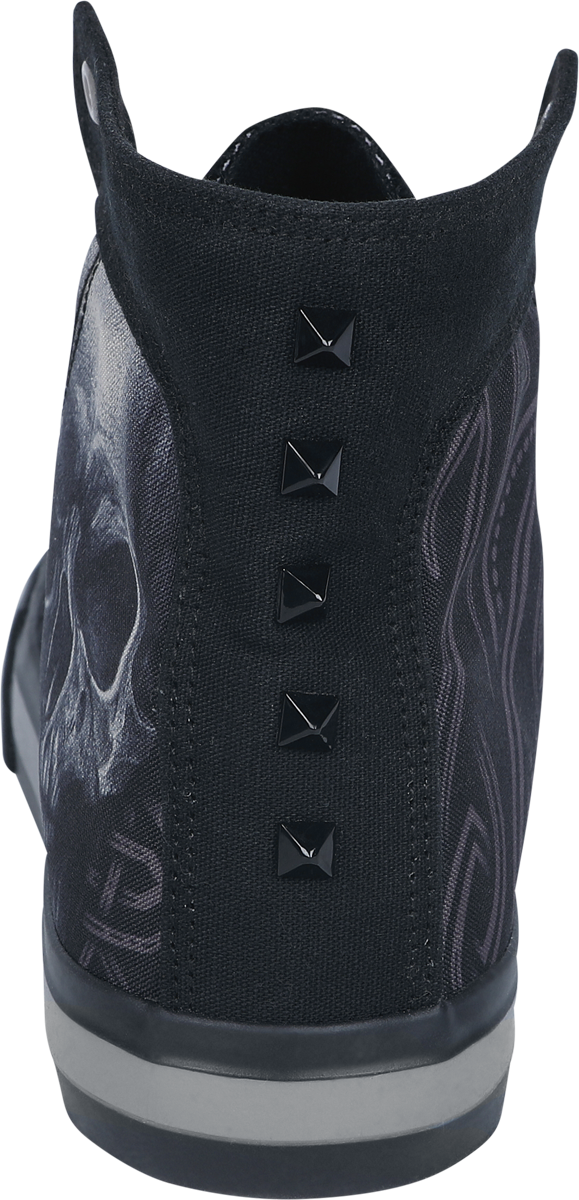 Baskets hautes  de Black Premium by EMP - Sneaker with Skull Print - EU37 à EU47 - pour Unisexe - noir - Black Premium by EMP - View 2