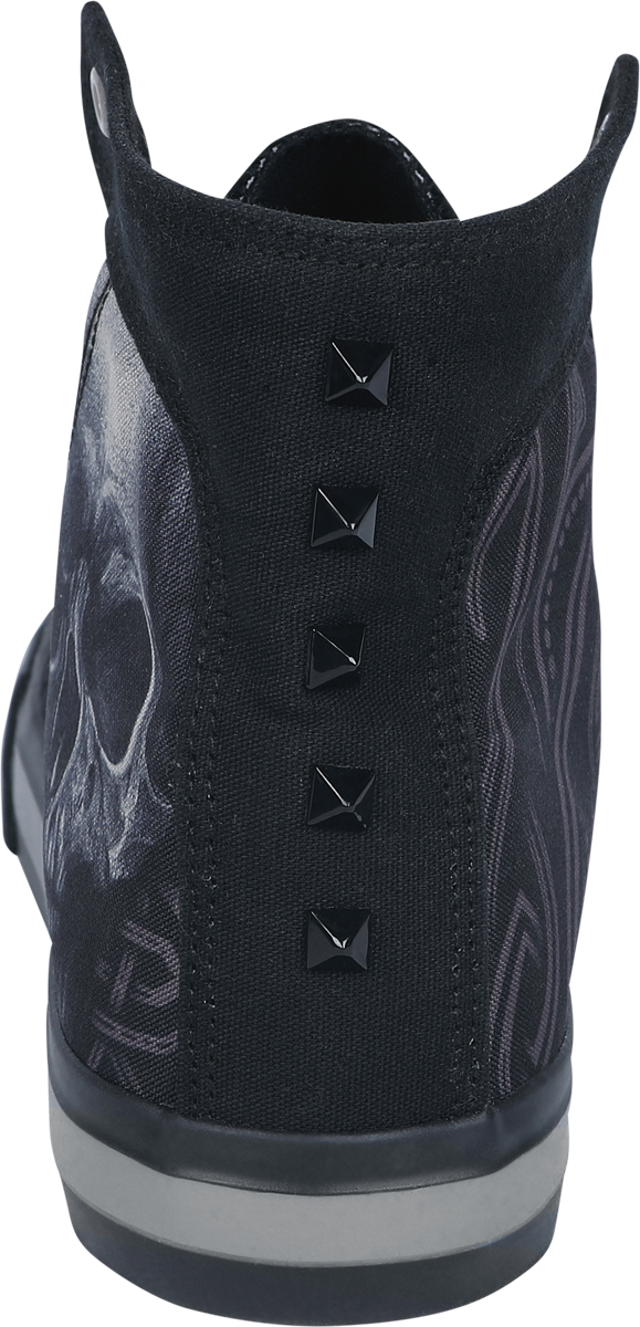 Baskets hautes  de Black Premium by EMP - Sneaker with Skull Print - EU37 à EU40 - pour Unisexe - noir - Black Premium by EMP - View 2