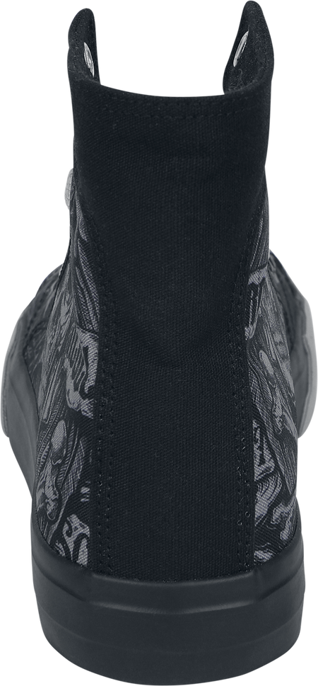 Baskets hautes  de Rock Rebel by EMP - Old School Cyber Skull - Baskets - EU37 à EU39 - pour Unisexe - noir - Rock Rebel by EMP - View 2