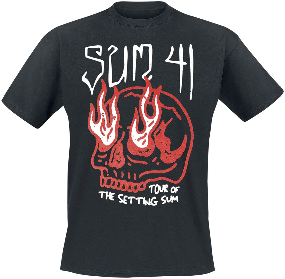 T-Shirt Manches courtes  de Sum 41 - Skull - Tour Shirt 2024 - S à XXL - pour Homme - noir - Sum 41