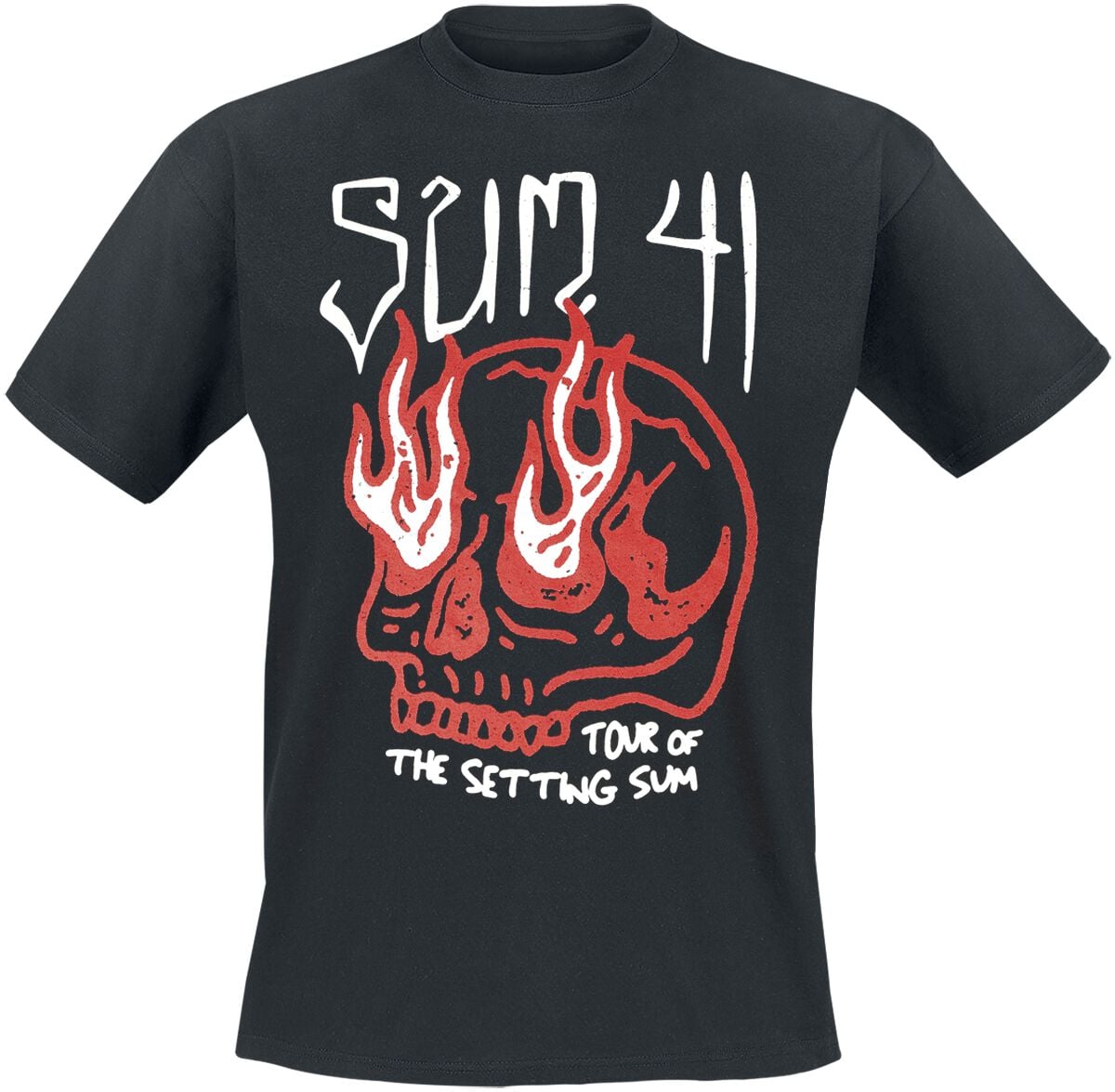 T-Shirt Manches courtes  de Sum 41 - Skull - Tour Shirt 2024 - S à XXL - pour Homme - noir - Sum 41