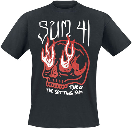 T-Shirt Manches courtes  de Sum 41 - Skull - Tour Shirt 2024 - S à XXL - pour Homme - noir - Sum 41