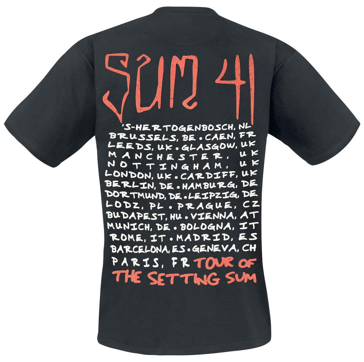 T-Shirt Manches courtes  de Sum 41 - Skull - Tour Shirt 2024 - S à XXL - pour Homme - noir - Sum 41 - View 2