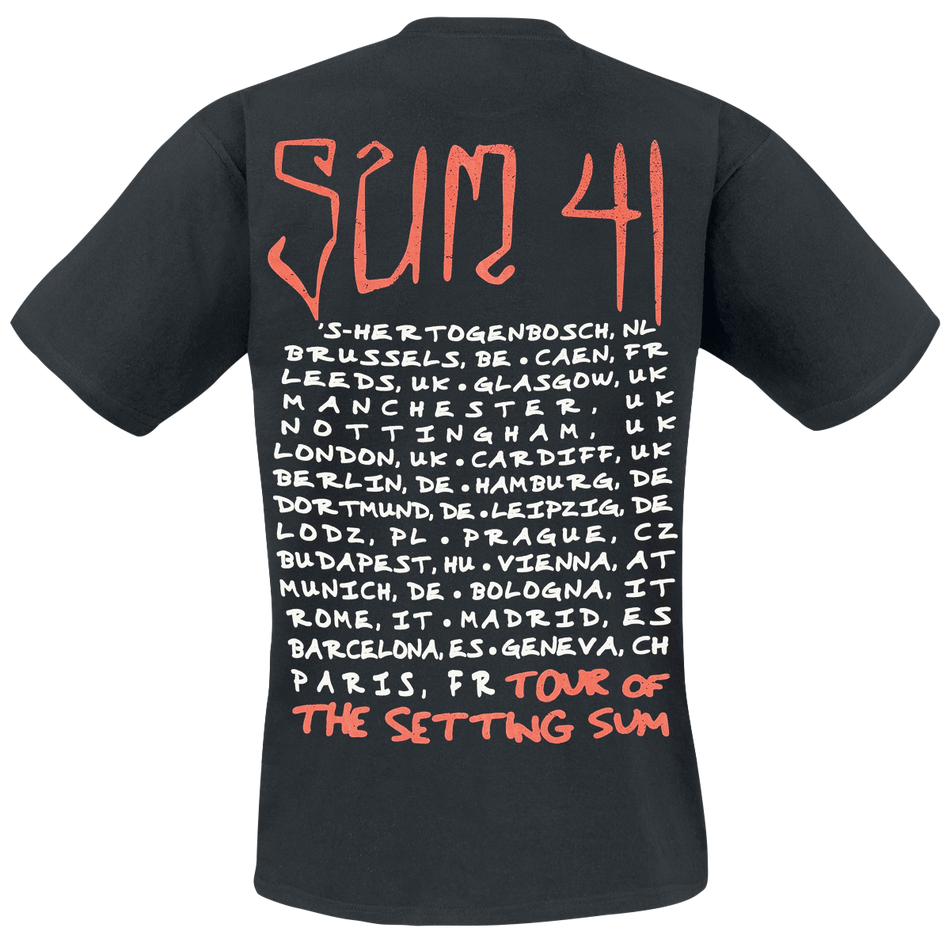 T-Shirt Manches courtes  de Sum 41 - Skull - Tour Shirt 2024 - S à XXL - pour Homme - noir - Sum 41 - View 2