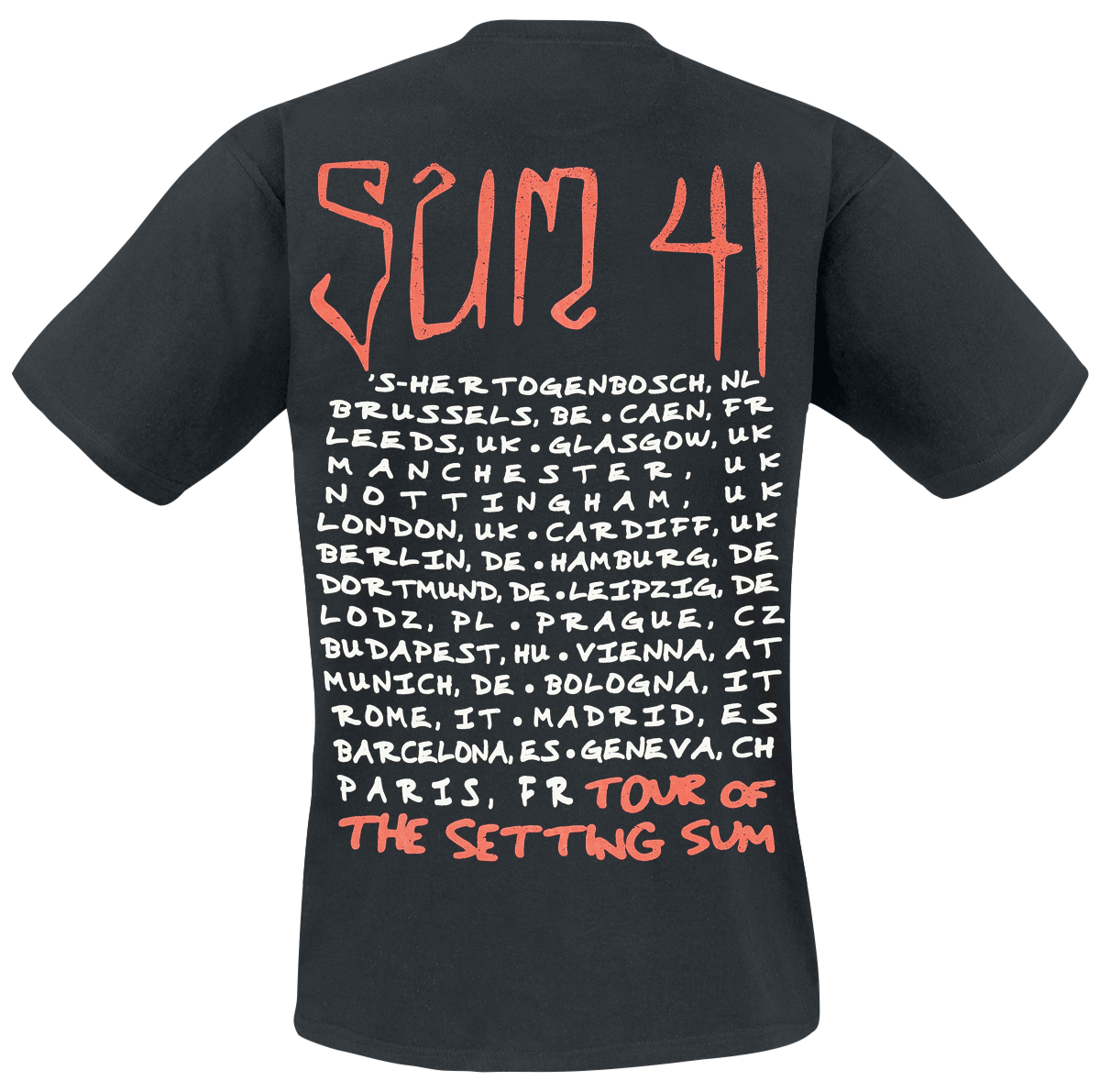 T-Shirt Manches courtes  de Sum 41 - Skull - Tour Shirt 2024 - S à XXL - pour Homme - noir - Sum 41 - View 2