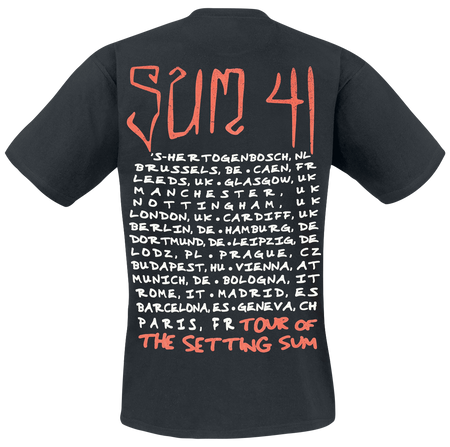 T-Shirt Manches courtes  de Sum 41 - Skull - Tour Shirt 2024 - S à XXL - pour Homme - noir - Sum 41 - View 2