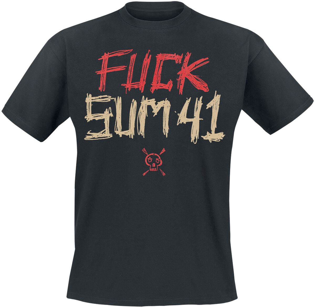 T-Shirt Manches courtes  de Sum 41 - Fuck Sum 41 - Tour Shirt 2024 - S à XXL - pour Homme - noir - Sum 41