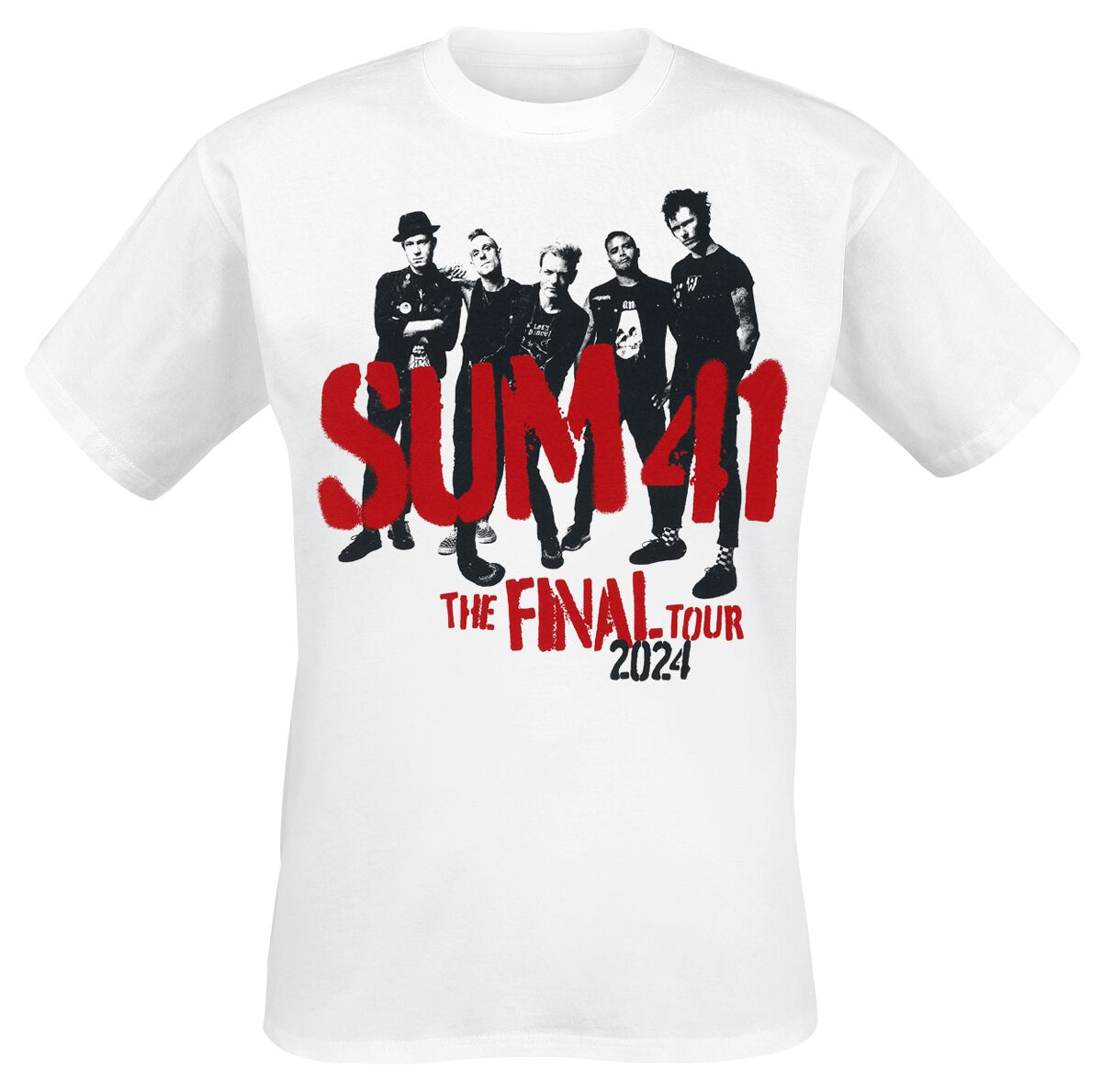 T-Shirt Manches courtes  de Sum 41 - Spray Paint - Tour Shirt 2024 - M à XXL - pour Homme - blanc - Sum 41
