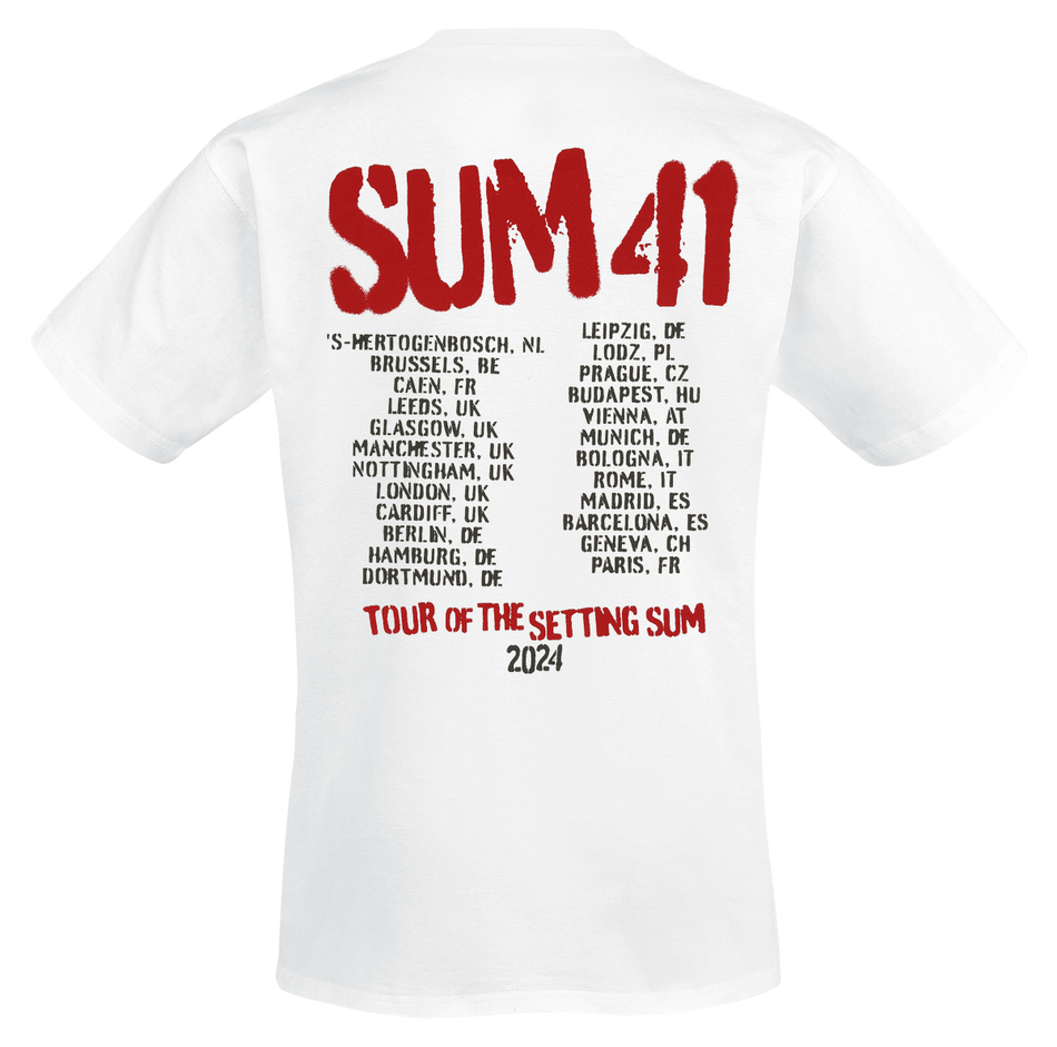 T-Shirt Manches courtes  de Sum 41 - Spray Paint - Tour Shirt 2024 - M à XXL - pour Homme - blanc - Sum 41 - View 2