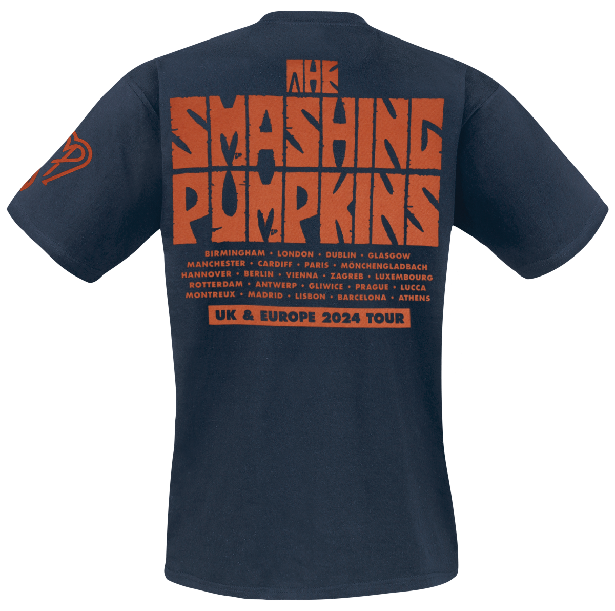 T-Shirt Manches courtes  de Smashing Pumpkins - World I a Vampire - Tour Shirt - S à XXL - pour Homme - marine - Smashing Pumpkins - View 2