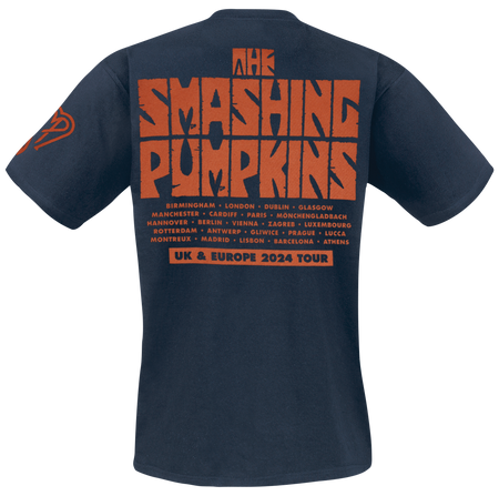 T-Shirt Manches courtes  de Smashing Pumpkins - World I a Vampire - Tour Shirt - S à XXL - pour Homme - marine - Smashing Pumpkins - View 2