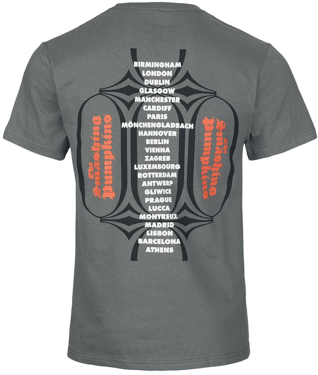 T-Shirt Manches courtes  de Smashing Pumpkins - Billy - Tour Shirt - S à XL - pour Homme - gris - Smashing Pumpkins - View 2