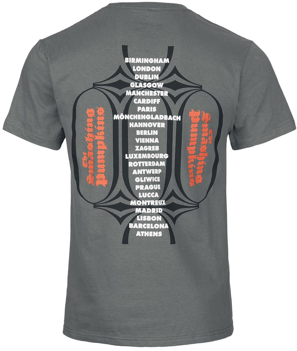 T-Shirt Manches courtes  de Smashing Pumpkins - Billy - Tour Shirt - S à XL - pour Homme - gris - Smashing Pumpkins - View 2
