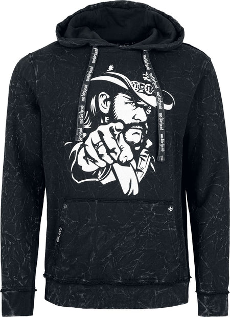 Sweat-shirt à capuche  de Motörhead - EMP Signature Collection - S à 3XL - pour Homme - gris foncé - Motörhead