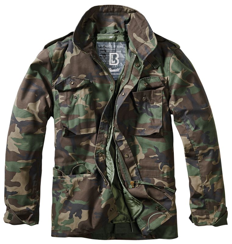 Manteau d'hiver  de Brandit - M65 Classic Jacket - S à XXL - pour Homme - camouflage forêt - Brandit