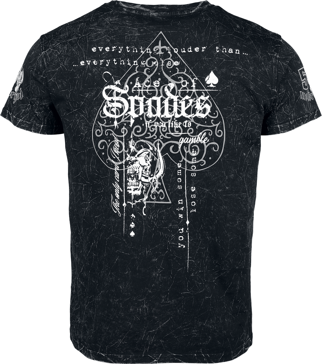 T-Shirt Manches courtes  de Motörhead - EMP Signature Collection - M à XXL - pour Homme - gris foncé - Motörhead - View 2