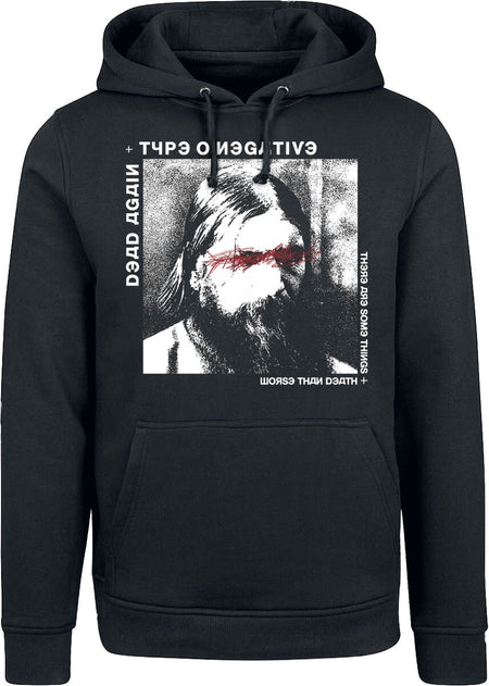 Sweat-shirt à capuche  de Type O Negative - Worse Than Death - S à M - pour Homme - noir - Type O Negative