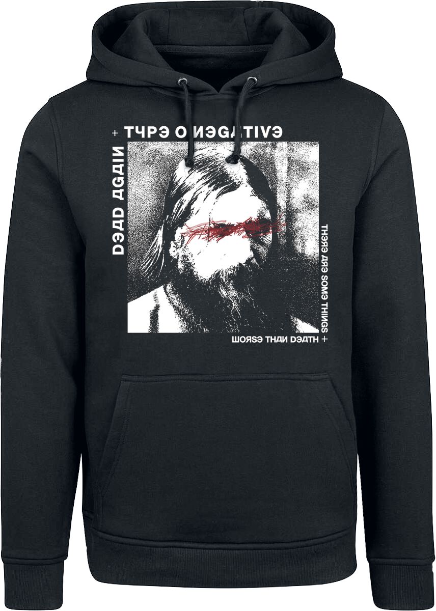 Sweat-shirt à capuche  de Type O Negative - Worse Than Death - S à M - pour Homme - noir - Type O Negative